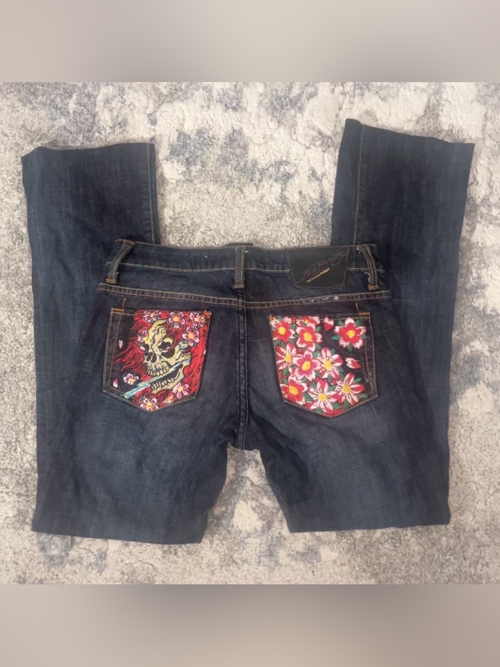 Ed Hardy vintage embroidered jeans